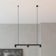 Arcchio hængelampe Brinja, sort, 90 cm, 3 lyskilder, GU10