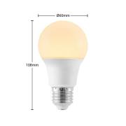 LED-pære E27 A60 4,9 W 3.000 K opal, 10 stk