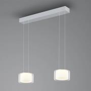 BANKAMP Grand Clear LED-pendel, to lamper