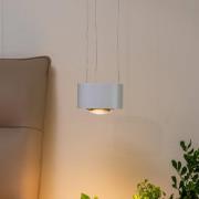 Arcchio LED-pendellampe Rotari, linse, downlight, hvid