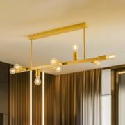 Loftlampe Eliza, 8 lyskilder, guld