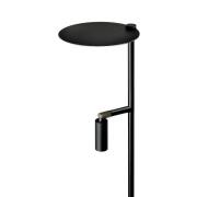LED-bordlampe Kelly, justerbar spot, sort/nikkel