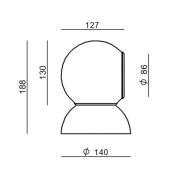 Stilnovo Gravitino LED-væglampe, drejelig, hvid
