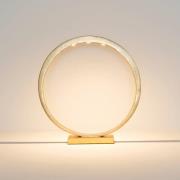 Asterisco LED-bordlampe, ringdesign guld lysdæmper