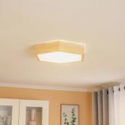 Envostar loftlampe Hagen, fyrretræ natur