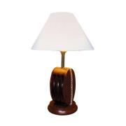 Ahoi bordlampe med træ, højde 39 cm