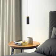 Triana LED-hængelampe, en lyskilde, sort/guld