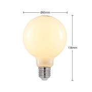 LED-pære E27 4 W 2.700 K G95 globe dæmpes opal, 3