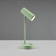 Lenny LED-bordlampe CCT med batteri, grøn