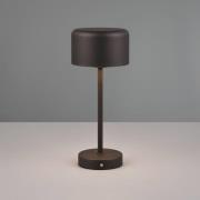 Jeff LED-bordlampe med batteri, mat sort