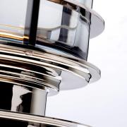 Arno bordlampe, røgglas/poleret nikkel