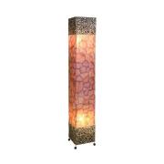 Emilian gulvlampe med bladmotiv, højde 150 cm