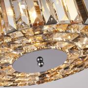 Chapeau hængelampe med krystalvedhæng, Ø 35 cm