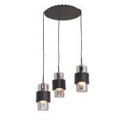 Hængelampe 22141 3 lyskilder Ø 45 cm sort/krom
