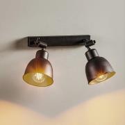 Væglampe Emoti, 2 lyskilder, sort