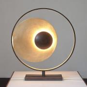 Satellite bordlampe i guld-brun, højde 58