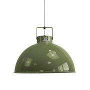 Jieldé Dante D450 hængelampe, olivengrøn, Ø 45 cm