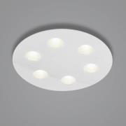 Helestra Nomi LED-loftlampe Ø49cm dim hvid