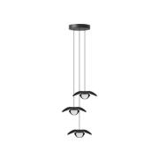 UMAGE Forget Me Not mini pendel 3 lyskilder, sort eg