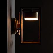 Cubic 3372 udendørs LED-væglampe, messing/opal