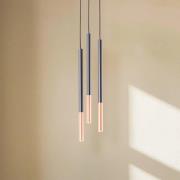 Euluna Thalassa pendel 3fl G9 sort/kobber rund