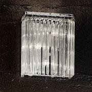 Funklende FUTURE-væglampe med glasstænger