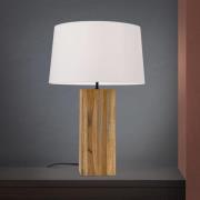 Dallas bordlampe, blokformet træfod