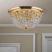 Loftslampe Plafond, guld/transparent, Ø 47 cm