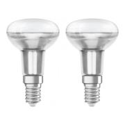 OSRAM LED-reflektorpære E14 R50 1,6W 2.700K 2 stk