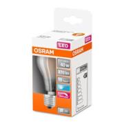 OSRAM Classic A LED-lampe E27 5W 4.000K mat dæmpet