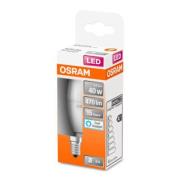 OSRAM Classic B LED-pære E14 4,9W 6.500K mat