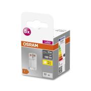 OSRAM Base PIN LED-stiftsokkel G4 0,9W 100lm sæt/5