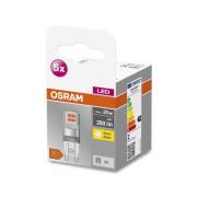 OSRAM Base PIN LED-stiftsokkel G9 1,9W 2.700K 5x