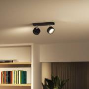 Philips Bracia LED-loftspot, 2 lyskilder, sort