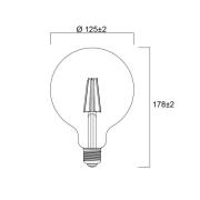 Sylvania E27 filament LED G120 4W 2.700 K 840 lm