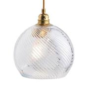 EBB & FLOW Rowan hængelampe guld/krystal Ø 22 cm