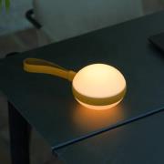 Bring to go udendørs LED-lampe, Ø 12 cm, hvid/gul