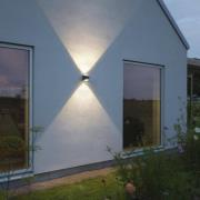 Bitonto udendørs LED-væglampe 2 lyskilder antracit