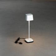Capri-Mini LED-bordlampe til udendørs brug, hvid