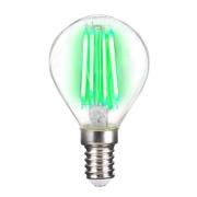 LED-pære E14 4W filament, grøn