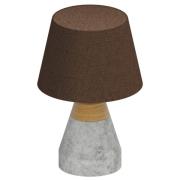 Smart tekstil bordlampe Terega m. betonfod