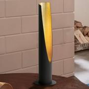 LED-bordlampe Barbotto i sort/guld