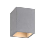 Paul Neuhaus loftlampe Eton, grå, beton, 11 cm x 11 cm, G9