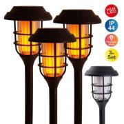 5264303 LED-solcellelampe deko, med jordspyd 3 stk