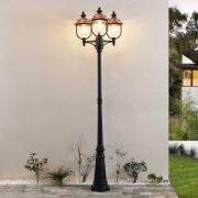 Lindby udendørslampe Clint, 225 cm, 3 lyskilder, saltvandsresistent, E...