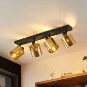 Lindby Joudy loftlampe, 4 lyskilder, lys bronze