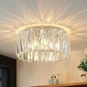 Lindby loftlampe Sofia, transparent, akryl, Ø 46cm