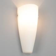 Glas væglampen Hermine i hvid