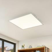 Lindby LED-panel Quais, 60 x 60 cm, hvid, aluminium, 4.000K