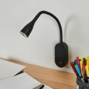 Justerbar LED væglampe Enna med USB-stik